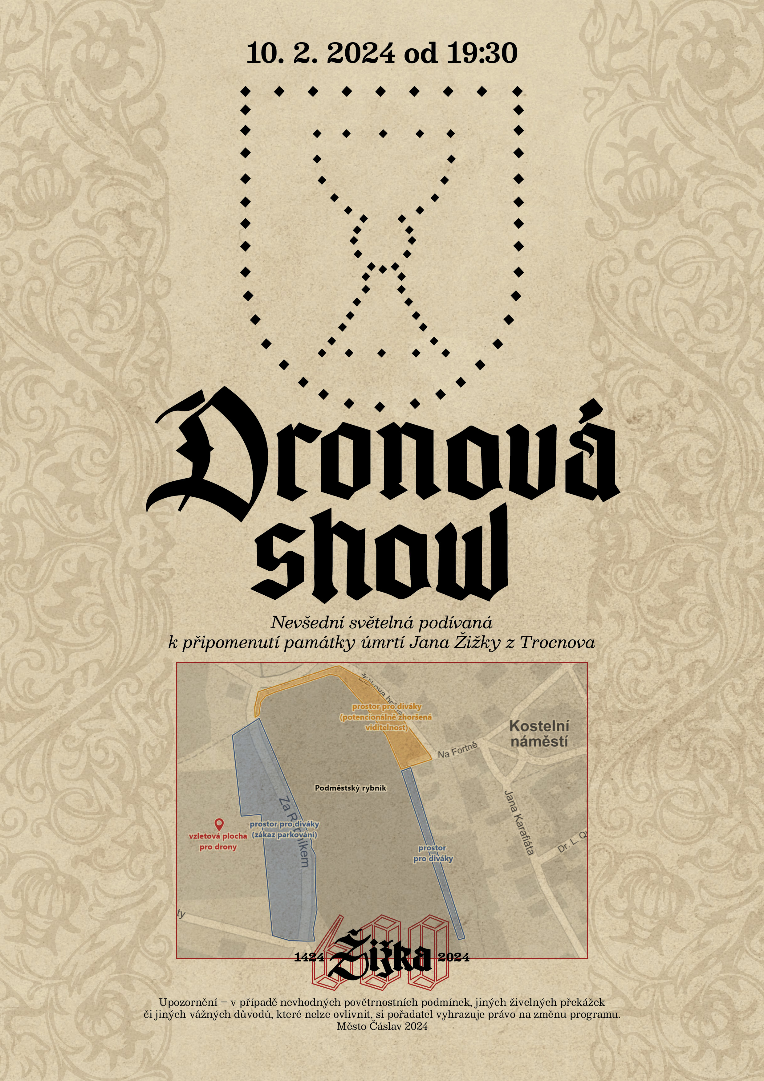 Dronová show plakát