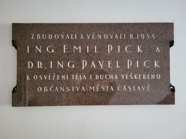 pamětní deska Emil Pick
